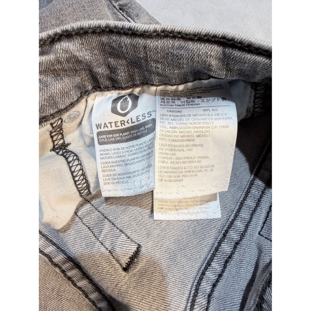 Levis‎ 511 Slim Fit Grey Denim Jeans Mens Size 29x30 WaterLess Grey Wash - Picture 4 of 8